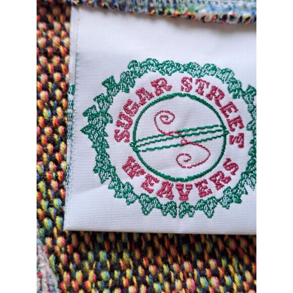 Vintage Sugar Street Weavers Birdhouse Tapestry Knit Cardigan Jacket Women's XL - Picture 2 of 12